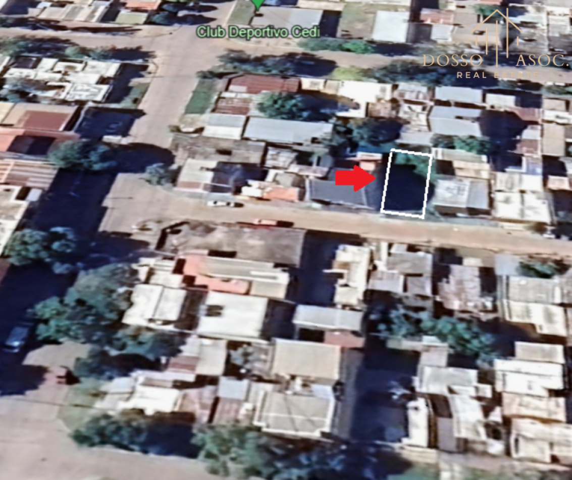VENDE TERRENO DE 8,50 X 22,50 EN PASAJE DUVIVIER ENTRE CALLE OBLIGADO Y ARTURO ILLIA - RESISTENCIA - CHACO