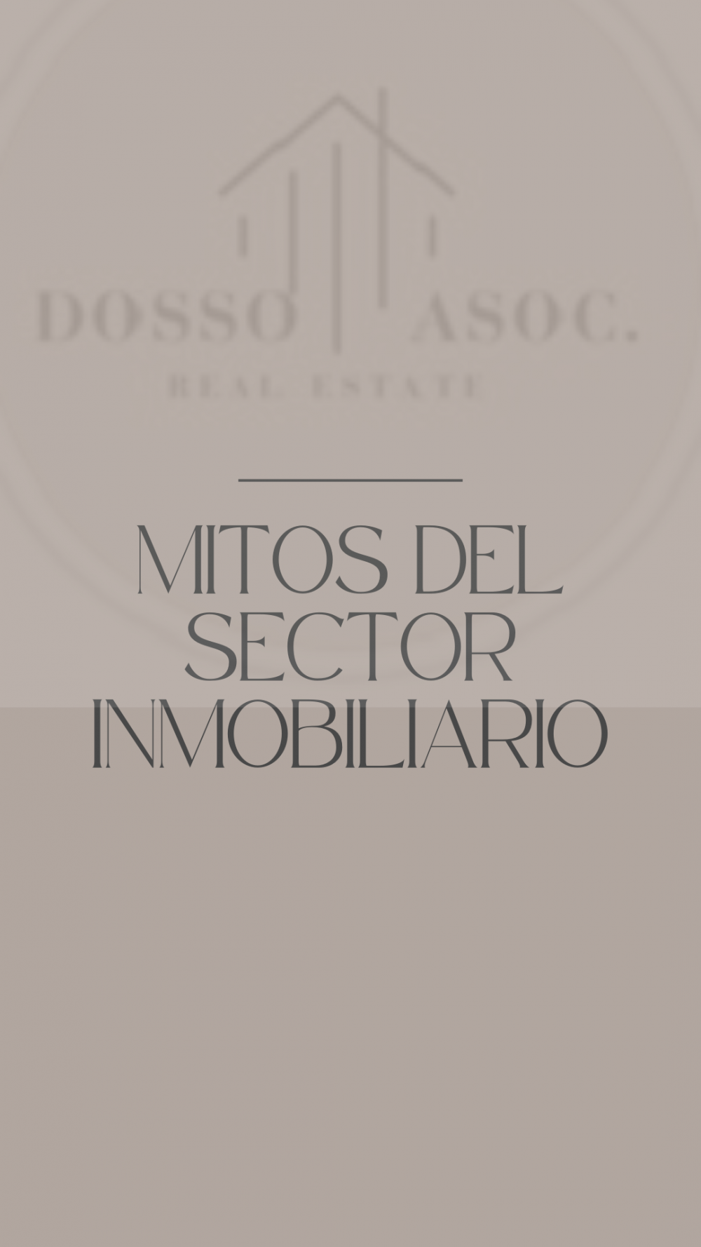 MITOS DEL SECTOR INMOBILIARIO