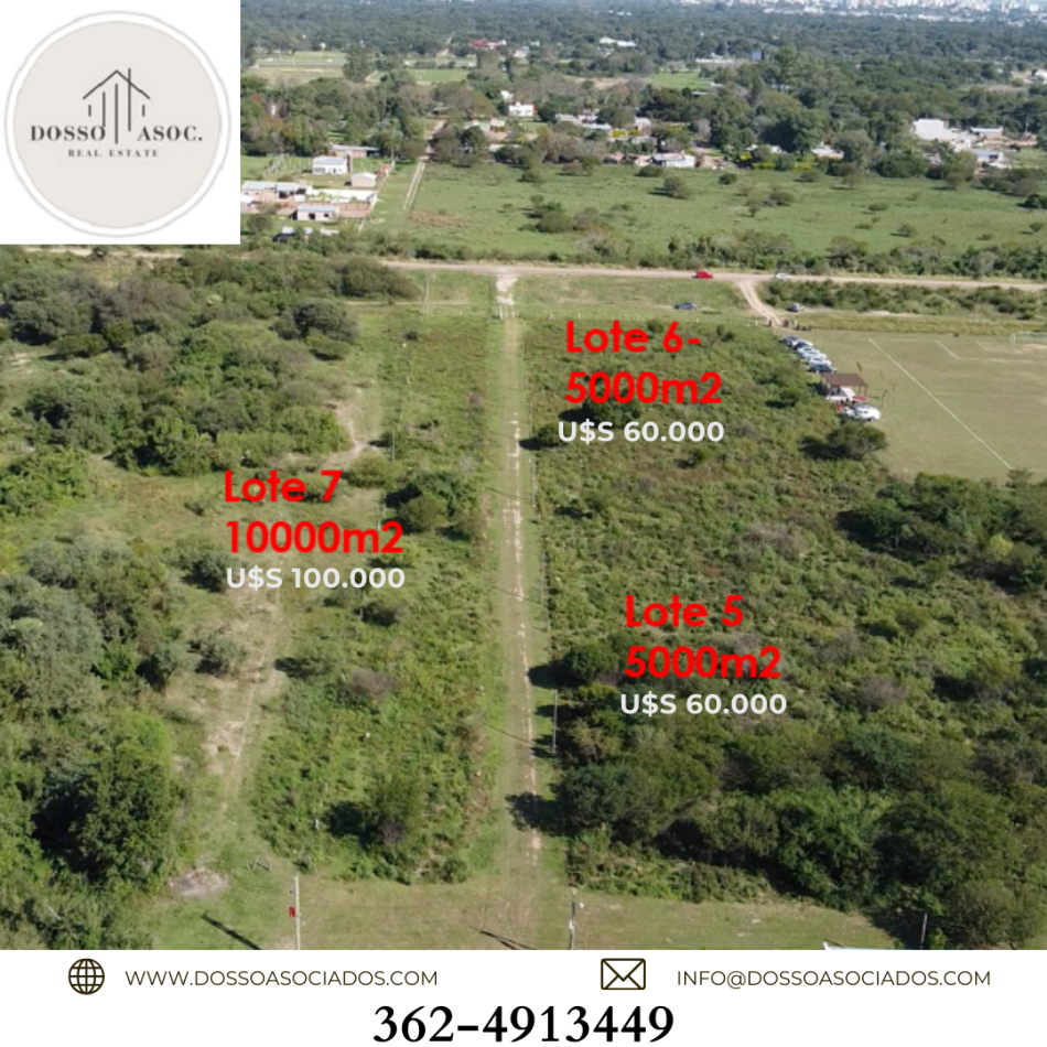 VENDE TRES TERRENOS VILLA FABIANA NORTE