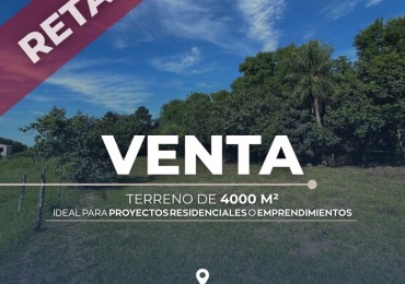 Vende Terreno en Venta en Villa Fabiana Sur de 4000mts2 - Resistencia, Chaco 